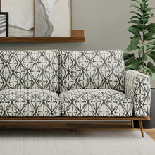 Load image into Gallery viewer, Beige Charcoal Black Abstract Upholstery Fabric