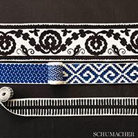 Load image into Gallery viewer, Schumacher Berkeley Tape Wide Trim 70654 / Blue