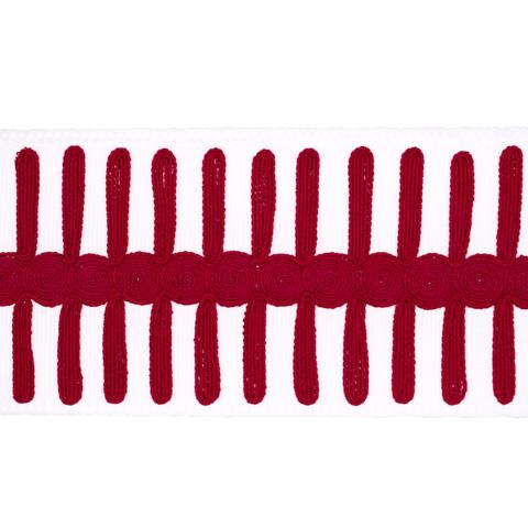 Schumacher Castille Tape Trim 70748 / Red