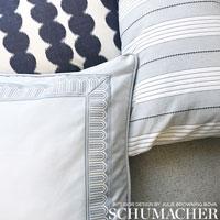 Schumacher Arches Embroidered Tape Medium Trim 70763 / Sky