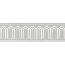 Load image into Gallery viewer, Schumacher Arches Embroidered Tape Medium Trim 70763 / Sky
