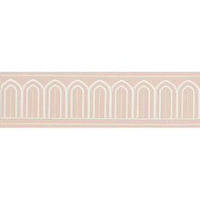 Load image into Gallery viewer, Schumacher Arches Embroidered Tape Medium Trim 70764 / Blush