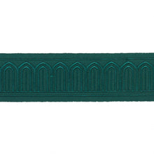 Load image into Gallery viewer, Schumacher Arches Embroidered Tape Medium Trim 70768 / Emerald