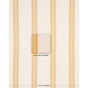 Schumacher Brentwood Stripe Fabric 70874 / Yellow