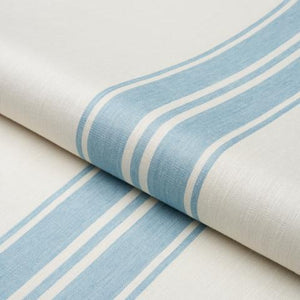 Schumacher Brentwood Stripe Fabric 70875 / Pool