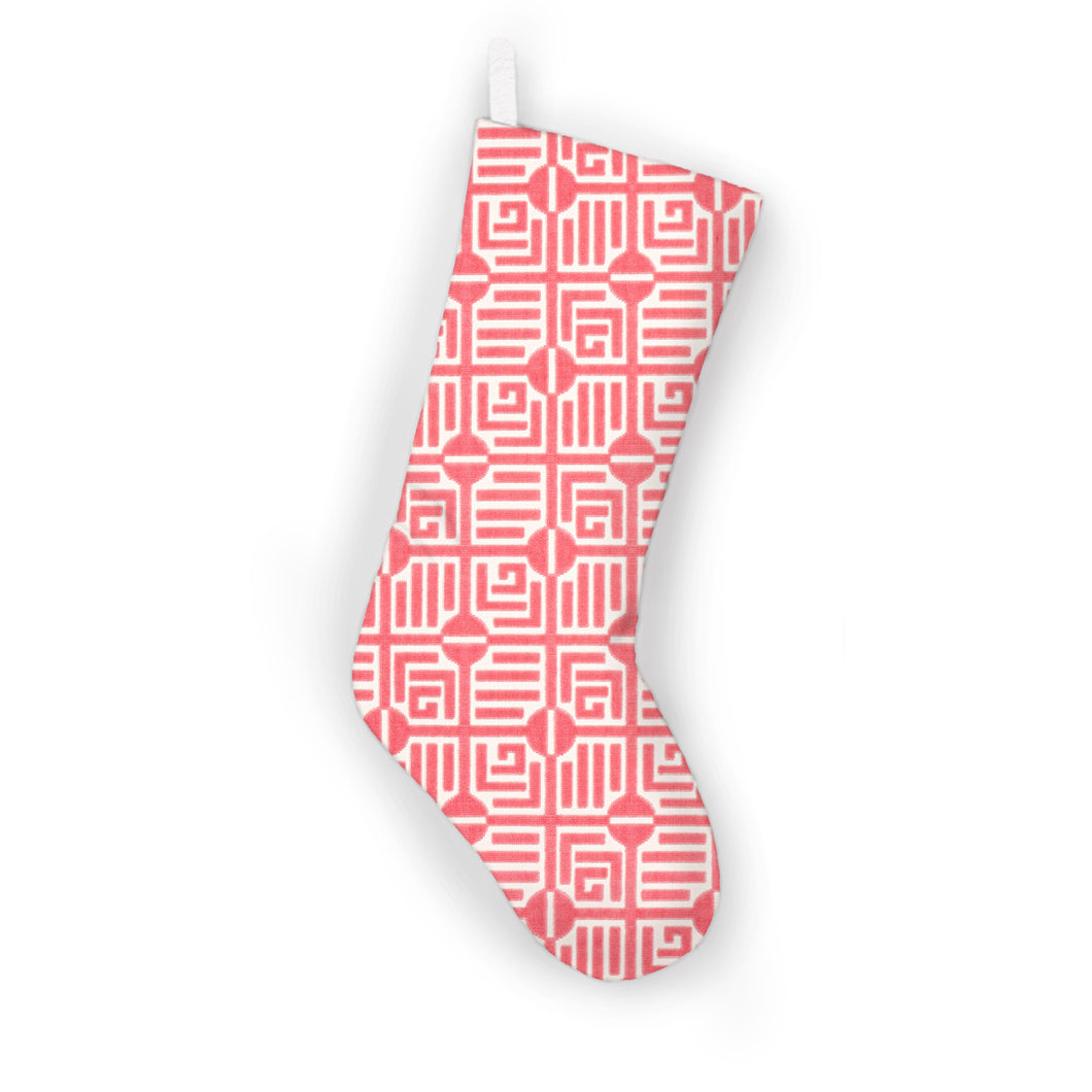 Thibaut Labyrinth Velvet Christmas Stocking