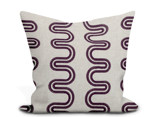 Thibaut Herriot Way Embroidery Pillow