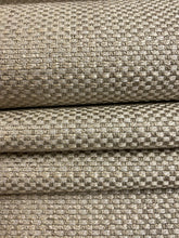 Load image into Gallery viewer, Designer Water &amp; Stain Resistant Taupe Beige MCM Mid Century Modern Tweed Upholstery Fabric WHS 4613