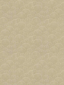 Beige Ivory Art Deco Geometric Upholstery Fabric