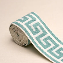 Load image into Gallery viewer, Schumacher Ganton Tape Trim 72396 / Teal