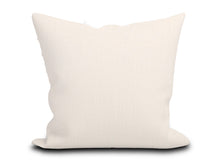 Load image into Gallery viewer, Custom Pillow Cover in Abstract Thibaut Clayton Herringbone Embroidery in Ivory - One Side