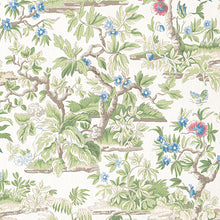 Load image into Gallery viewer, Set of Two Made to Order Thibaut Elwood Floral Side Drapery Panels