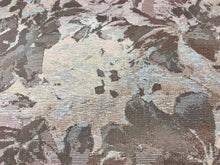 Load image into Gallery viewer, Vintage Mauve Blush Cafe Au Lait Floral Abstract Tapestry Upholstery Fabric