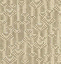 Load image into Gallery viewer, Beige Ivory Art Deco Geometric Upholstery Fabric