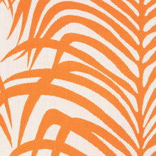 Load image into Gallery viewer, Schumacher Zebra Palm Indoor/Outdoor Fabric 73172 Orange