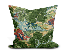 Load image into Gallery viewer, Thibaut Pagoda Trees Pillow