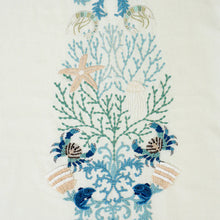 Load image into Gallery viewer, SCHUMACHER UNDER THE SEA EMBROIDERED FABRIC / SEAFOAM
