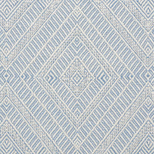 Load image into Gallery viewer, Schumacher Geometric Weave Indoor/Outdoor Fabric 73863 Chambray