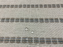 Load image into Gallery viewer, Remnant 0.9 Yard Thibaut Oak Creek Stripe Glacier Indoor Outdoor Upholstery Fabric