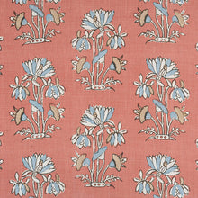 Load image into Gallery viewer, Set of Two Made to Order Thibaut Lily Flower Side Drapery Panels