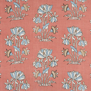 Set of Two Made to Order Thibaut Lily Flower Side Drapery Panels