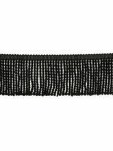 Load image into Gallery viewer, 4.75&quot; Wiide Black Tassel Bullion Fringe Trim