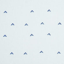 Load image into Gallery viewer, Schumacher Overlapping Triangles Fabric 74021 / Navy &amp; White