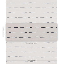 Load image into Gallery viewer, Schumacher Overlapping Dashes Fabric 74031 / Navy