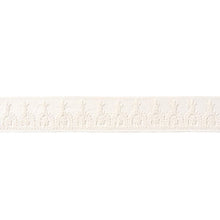 Load image into Gallery viewer, Schumacher Noelia Embroidered Tape Trim 74158 / White