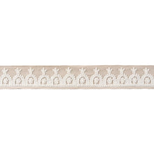 Load image into Gallery viewer, Schumacher Noelia Embroidered Tape Trim 74159 / Natural