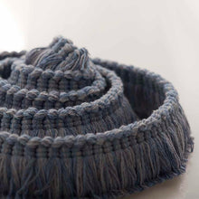 Load image into Gallery viewer, 1.25" Wide Blue Upholstery Brush Fringe Trim