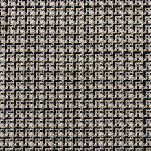 Load image into Gallery viewer, Black Golden Beige Geometric MCM Tweed Upholstery Fabric