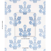 Load image into Gallery viewer, Schumacher Estrella Embroidery Fabric Porcelain 74454