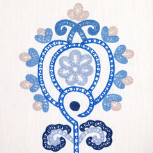 Load image into Gallery viewer, Schumacher Estrella Embroidery Fabric Porcelain 74454