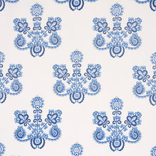 Load image into Gallery viewer, Schumacher Estrella Embroidery Fabric Porcelain 74454