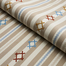 Load image into Gallery viewer, Schumacher Rhodes Stripe Fabric 74463 / Neutral
