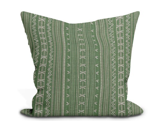 Thibaut Charter Stripe Embroidery Pillow