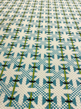 Load image into Gallery viewer, Nobilis Bistro 10827-70 Cyan Blue Green Cream Geometric Upholstery Fabric WHS 5110