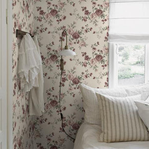 Schumacher Nomi Wallpaper 7485 / Blush