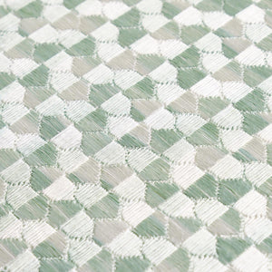 SCHUMACHER IVINS EMBROIDERY FABRIC 75122 / MINERAL