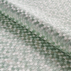 SCHUMACHER IVINS EMBROIDERY FABRIC 75122 / MINERAL