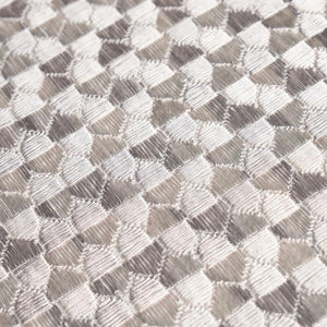 SCHUMACHER IVINS EMBROIDERY FABRIC 75123 / GREY