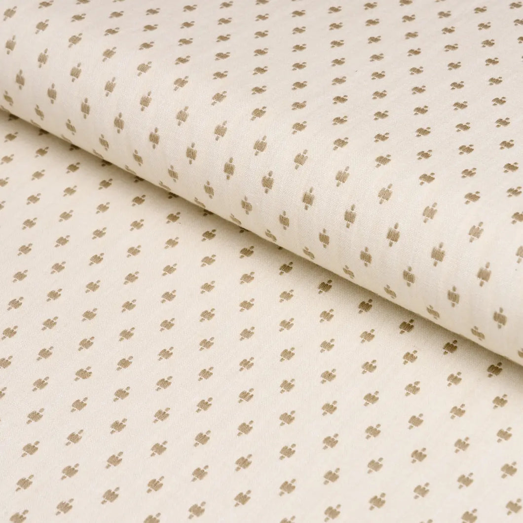 Schumacher Barlow Fabric 75531 / Natural
