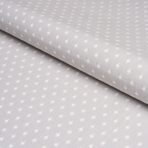 Schumacher Barlow Fabric 75535 / Ivory On Grey