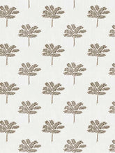 Load image into Gallery viewer, Cotton Cream Gold Black Botanical Tropical Palm Tree Upholstery Drapery Fabric FB
