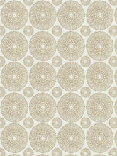 Load image into Gallery viewer, Cream Light Brown Medallion Upholstery Fabric FB