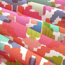 Load image into Gallery viewer, Bella Dura Indoor Outdoor Suncoast Floral Aqua Blue Purple Pink Green Blue Upholstery Drapery Fabric FB