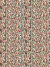 Load image into Gallery viewer, Cotton Cream Coral Pink Green Abstract Upholstery Drapery Fabric FB