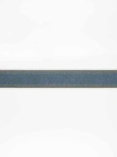 Load image into Gallery viewer, 2.25&quot; Cotton Blend Denim Blue White Beige Drapery Fringe Tape Trim