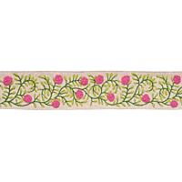 Load image into Gallery viewer, Schumacher Ashoka Tape Trim 76295 / Orchid &amp; Green